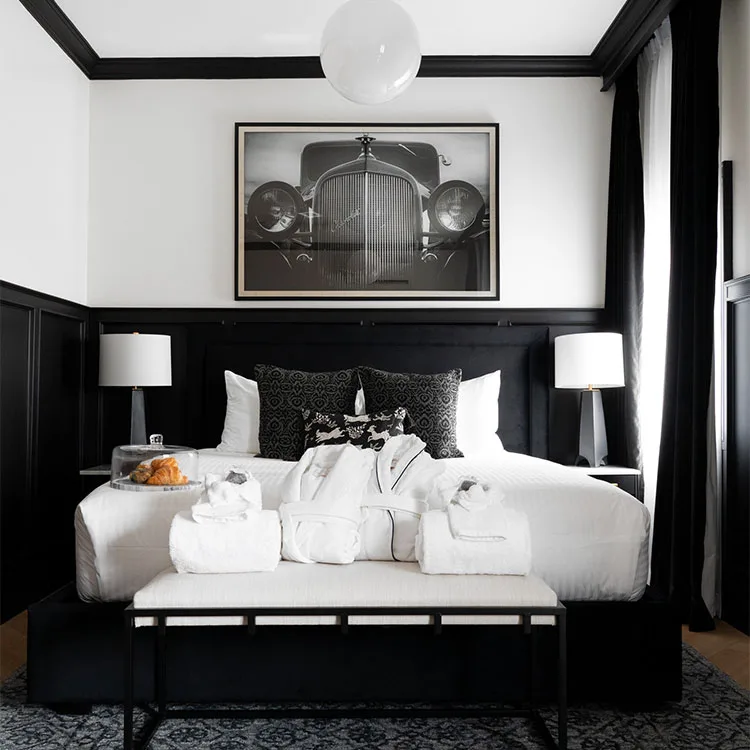 A guest room at The Dorchester